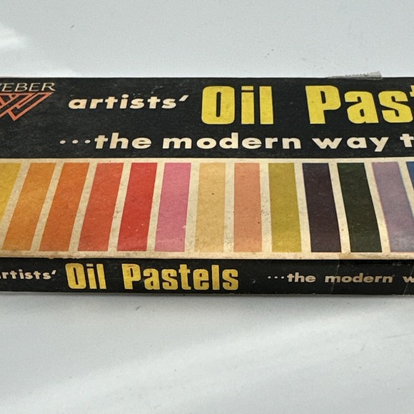 VINTAGE F.‎ WEBER CO ARTISTS' 25 COLOR OIL PASTELS #502343 MADE IN Taiwan - Picture 3 of 9